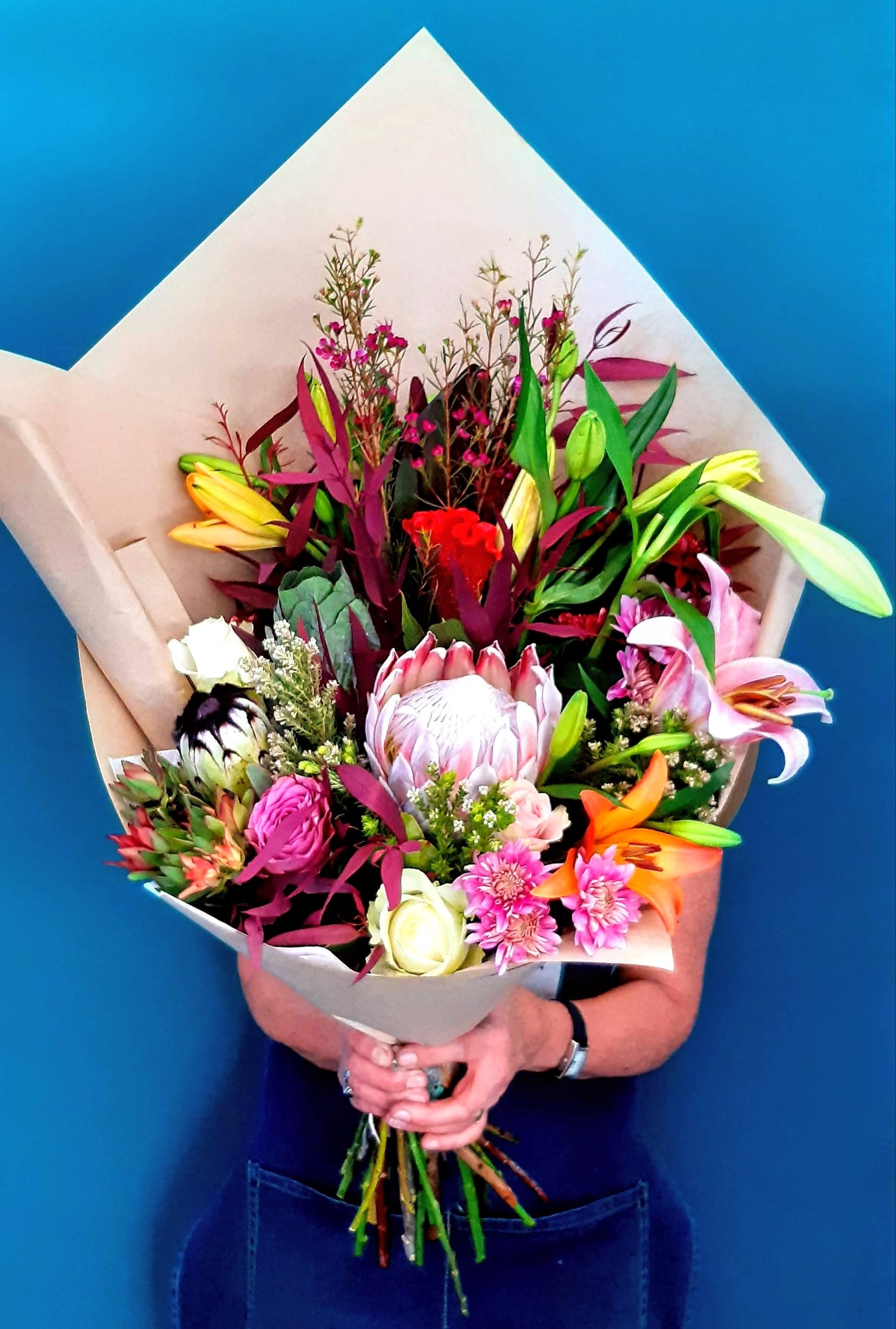 King protea bouquet